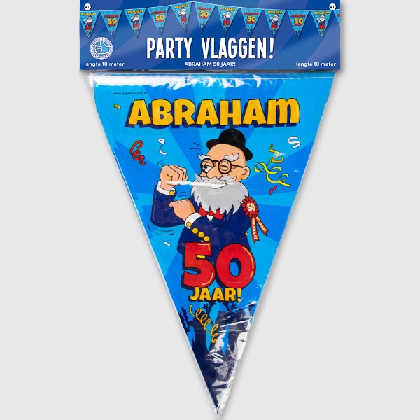 jazz Hulpeloosheid kassa Abraham vlaggenlijn - Partyshop de stuiterbal